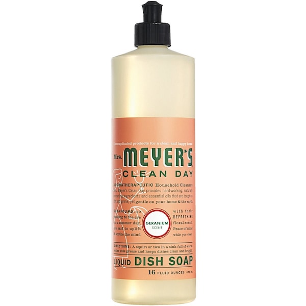 Mrs. Meyers Clean Day Clean Day 16 Oz. Geranium Scent Liquid Dish Soap 13103 - main