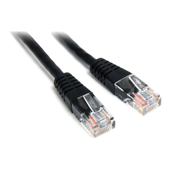 Startech.Com 1FT BLACK MOLDED CAT5E UTP PATCH CABLE M45PATCH1BK - main