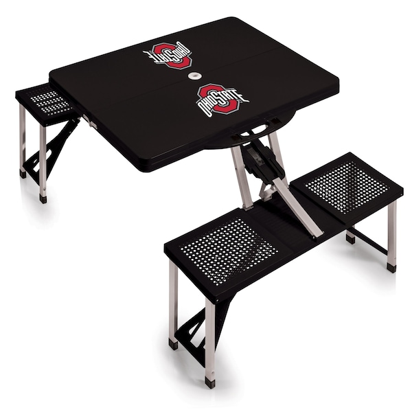 Picnic Time Family Of Brands Ohio State Buckeyes - Picnic Table Portable Folding Table, Black 811-00-175-444-0 - main