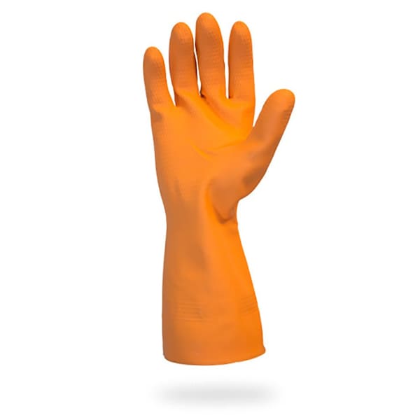 Safety Zone Flock Lined Neoprene Latex Blend 28 mil Gloves - Orange, Sm - 12 Pairs GRFO-SM-1SF - main