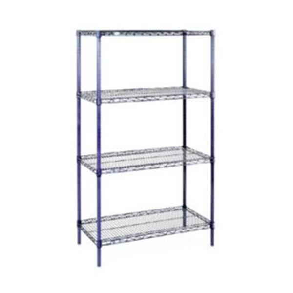 Swivel Stainless Steel 18 x 48 x 86 in. Solid 4 Shelf Unit SW3086554 - main