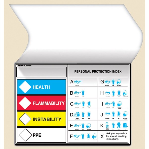 Accuform SELFLAMINATING HMCIS SAFETY LABEL LZS215 - main