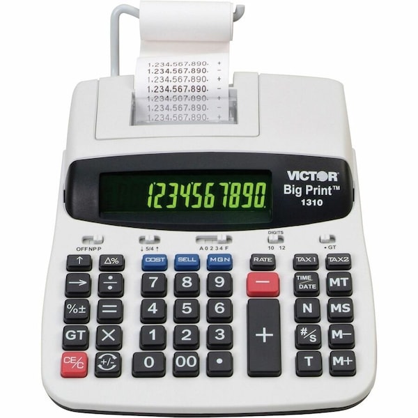 Victor Technology Commercial Calculator, Printing, 9-1/2in.L 1310 - main