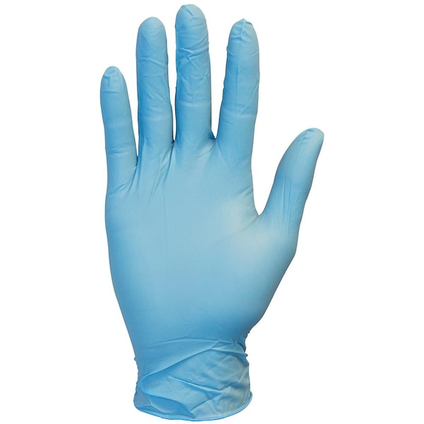 Safety Zone Nitrile Powder Free 4 mil Exam Gloves - Blue, Med - Case of 1000 GNPR-MD-1M - main