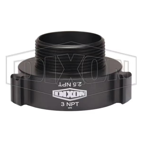 Dixon Style N37 Rocker Lug Hydrant Adapter, 3 x 2-1/2 in, MNPT x FNPT Connection, Aluminum, Hardcoat Anodi N37-30T25T - main