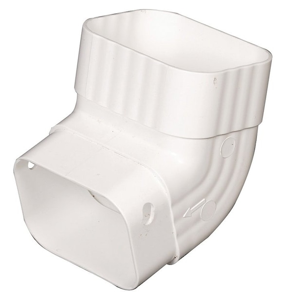 Genova 2X3 Duraspout Elbow-White M0627 - main