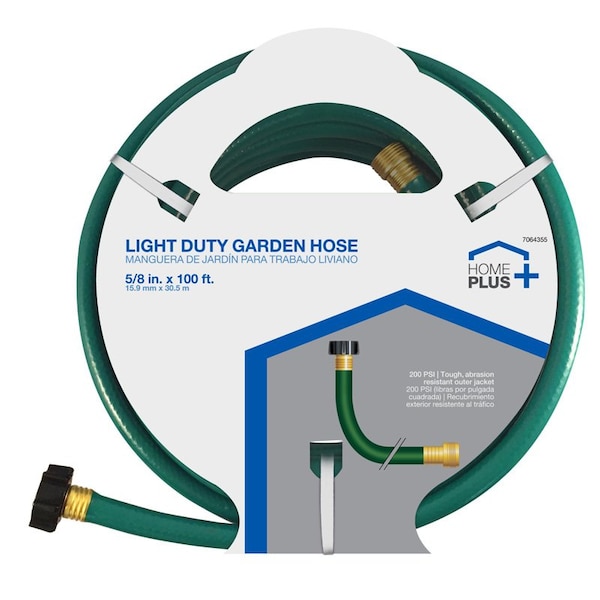 Home Plus 5/8 in. D X 100 ft. L Light Duty Garden Hose FR58100ACE - main