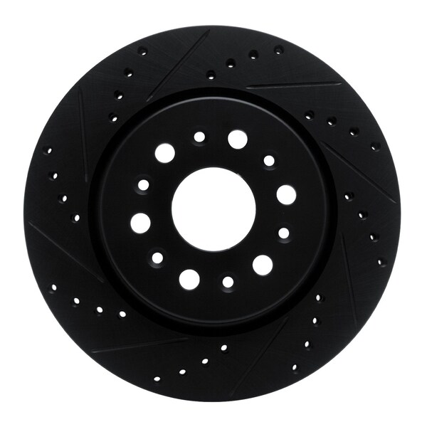 Dynamic Friction Co DFC Brake Rotor - Drilled and Slotted - Black 633-48000L - main
