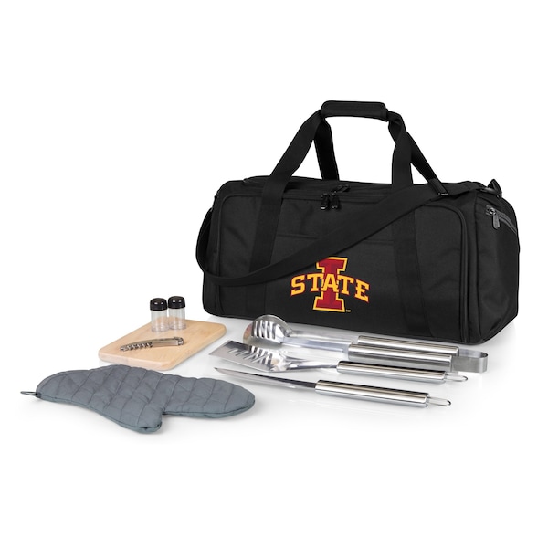 Picnic Time Family Of Brands NCAA Iowa State Cyclones BBQ Kit Grill Set & Cooler, BBQ Accessories 757-06-175-234-0 - main
