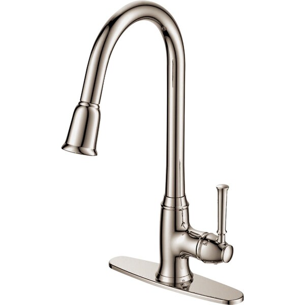 Cmi Compass Manufacturing 5129BN Brookfield 1-Handle Brushed Nickel Kitchen Faucet 192-8285 - main