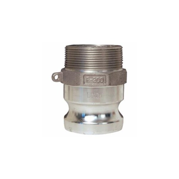 Dixon Valve Global Type F Adapters, 2 in, Male/Male, Aluminum 238-G200-F-AL - main