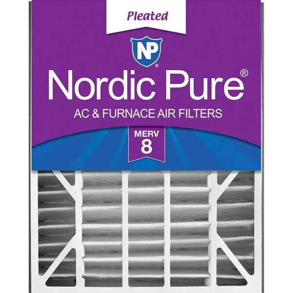 Nordic Pure 20x25x5 Pleated Air Filter, High Capacity, Electrostatically Charged Synthetic Media, MERV 8 20x25x5ABM8-1 - main