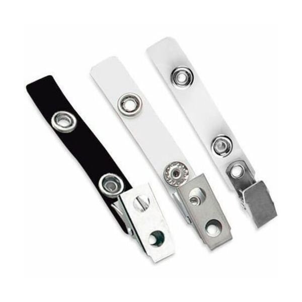 Brady STRAP CLIP, CLEAR, 3-1/2in 89MM, FLEX VINYL STRAP W/ 2-HOLE CLIP, STAINLESS STEEL 2105-1320 - main