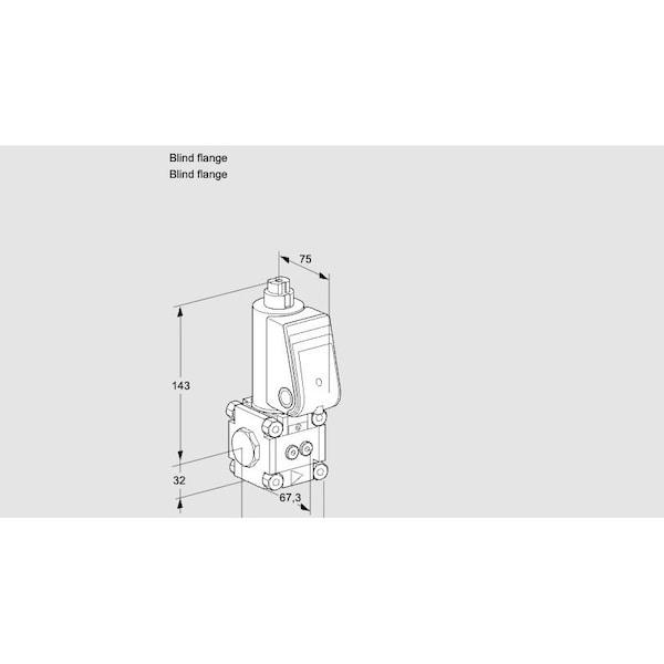Honeywell Kromschroder Solenoid Gas Safety Valve - VAS Series, Class A, 500 mbar Max KS88023987 - main