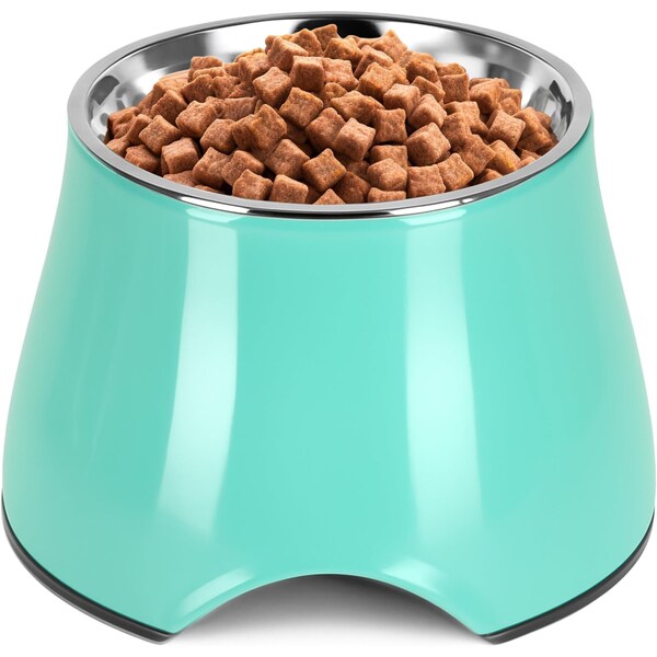 Yoken Elevated Dog Bowls, Prevention of Vertebrae Disease, Super Non-Slip PT05BOWL540ML01GNM - main
