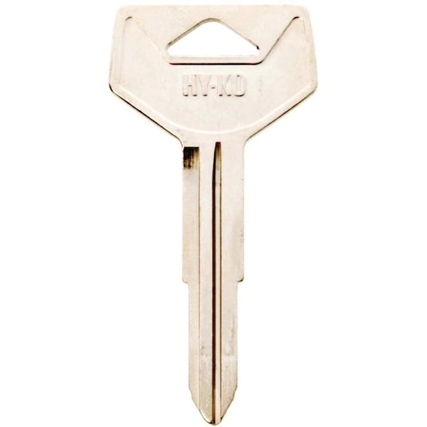 Hy-Ko Automotive Key Blank, Brass, Nickel, For Toyota Vehicle Locks 11010TR37 - main