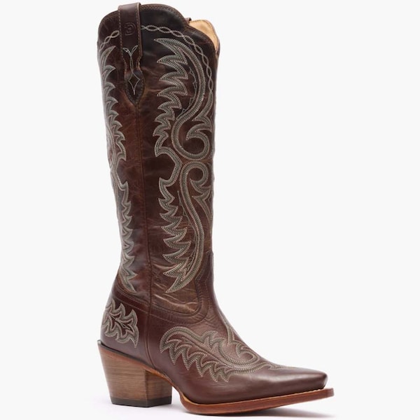 Durango Women's Western Boot, 9.5 M, 16 in H, Mahogany DRD0470 - main