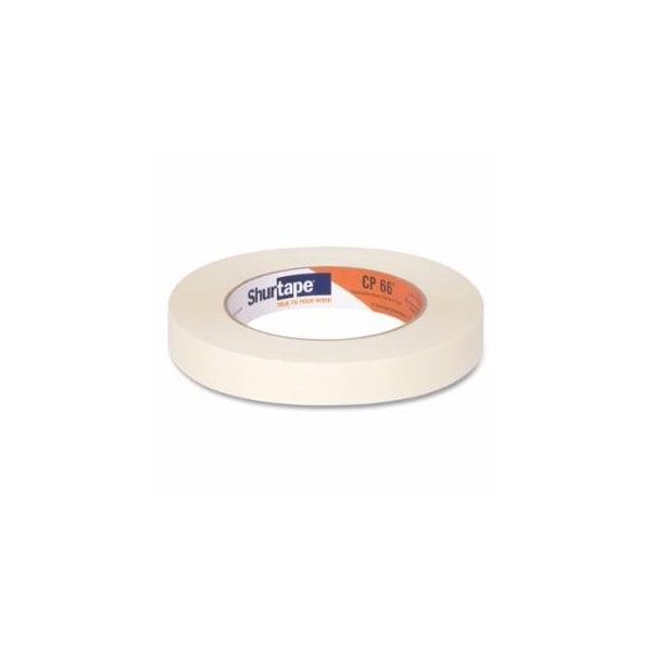 Shurtape CP 66 Contractor Grade High Adhesion Masking Tape, 18 mm W, 60 yd L roll, Natural, 48PK 689-141347 - main
