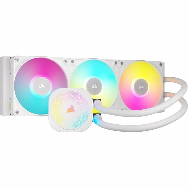 Corsair ICUE LINK TITAN 360 RX RGB WHITE AIO, 360MM RADIATOR, LIQUID CPU COOLER CW-9061021-WW - main