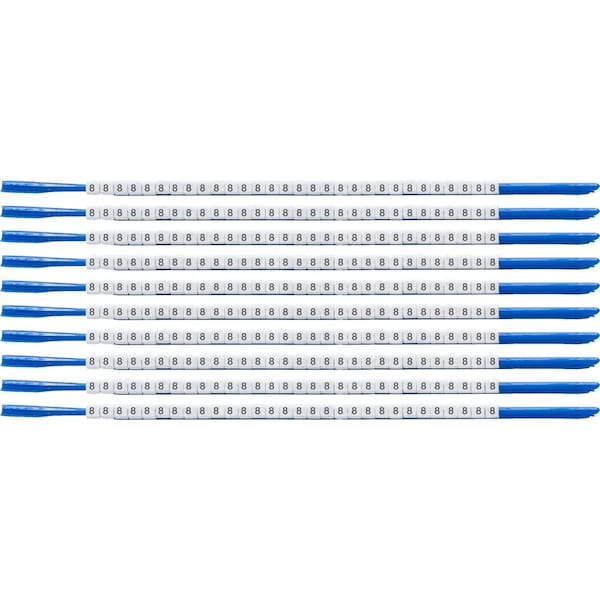 Brady ClipSleeve Wire Markers Size 07 Nylon 18 AWG - 18 AWG, 8 Pack of 300 Each, 300PK SCN07-8 - main