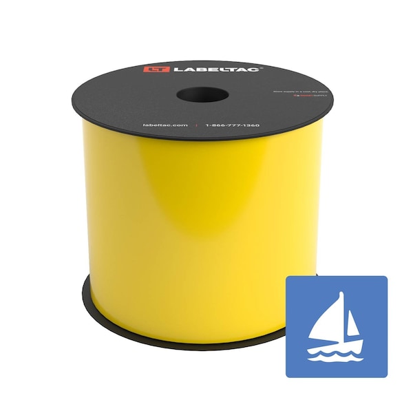 Labeltac Marine Supply 4in x 150ft LT4/Pro X, Yellow LT401MN - main
