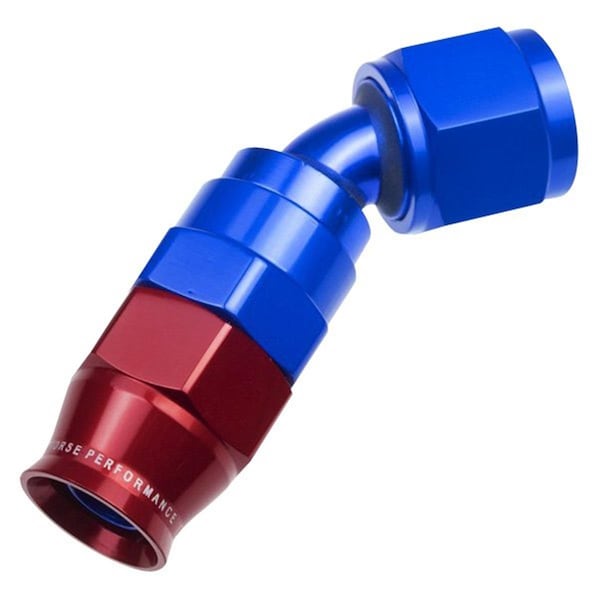 Safety First 4AN 45 deg PTFE Reusable Hose End, Blue SA3621763 - main