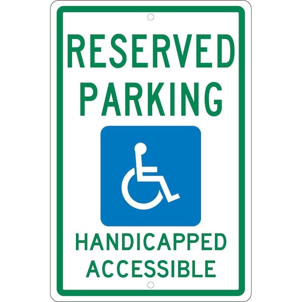 Nmc Reserved Handicap Parking Van Accessible Ada Sign, TM197H TM197H - main