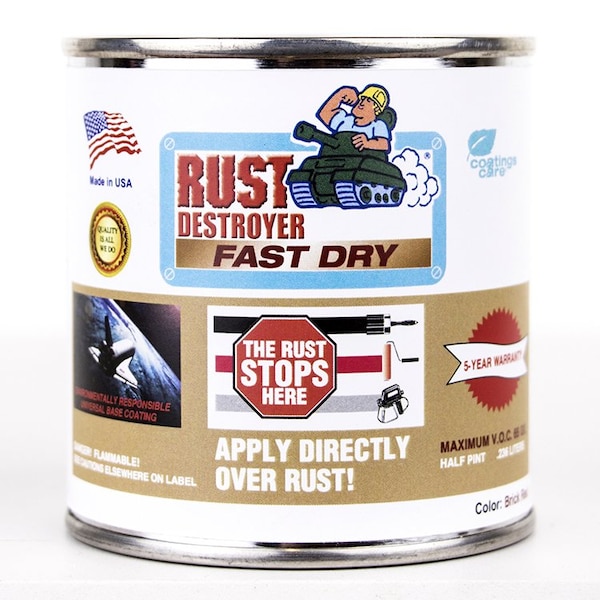 Advanced Protective Products 1/2 Pt Advanced Protective Products 32716 Red Rust Destroyer Fast Dry Oil-Based Metal Primer 32713 - main