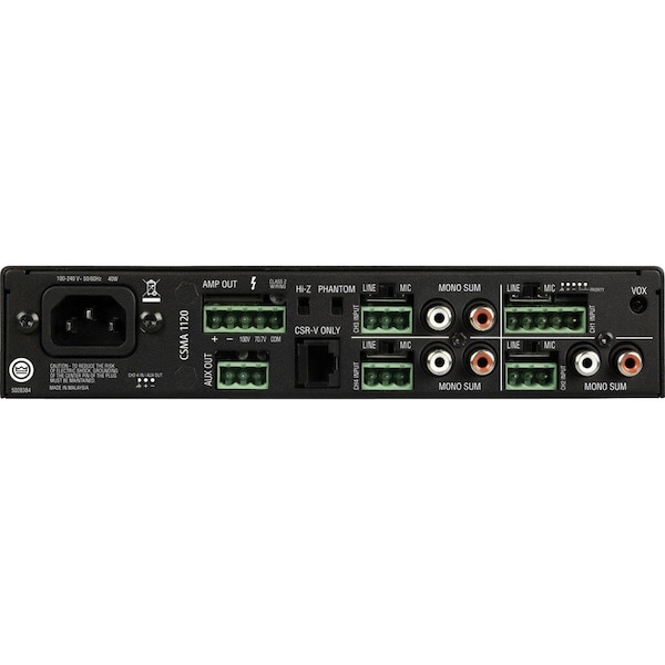 Harman Professional Solutions JBL Commercial CSMA 180 Amplifier - 80 W RMS - 4 Channel - 1 kHz - 40 W - Ethernet NCSMA180UUS - main