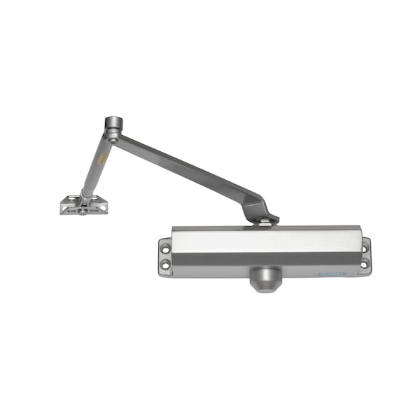Global Door Controls Commercial ADA Grade 1 Door Closer in Aluminum with Adjustable Spring Tension - Sizes 1-4 TC2201ADA-AL - main