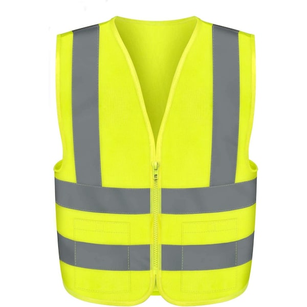 Neiko High Visibility Safety Vest with 2 Pockets, ANSI/ISEA Standard Color Neon Yellow Size L 53962A - main