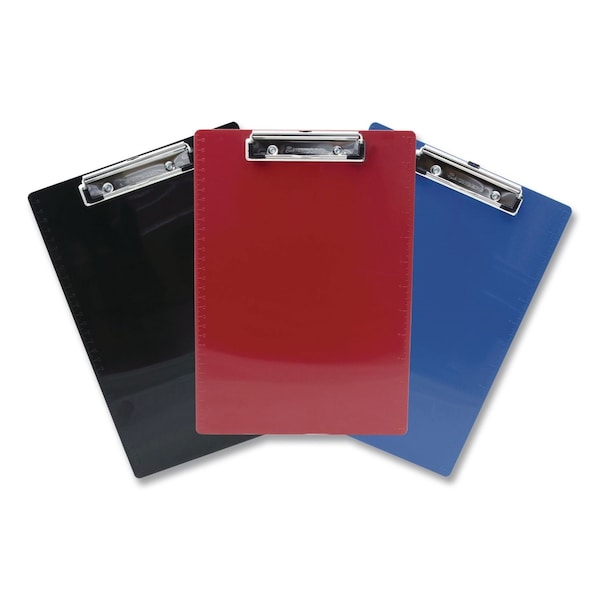 Saunders Recycled Plastic Clipboard, 0.5" Clip Capacity, 8.5 x 11 Sheets, Assorted Colors, 3PK 22601/30014 - main