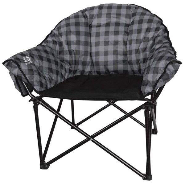Kuma Outdoor Gear KUMA KM-LBCH-GPB Lazy Bear Chair - Gray Plaid 433-KM-LBCH-GPB - main