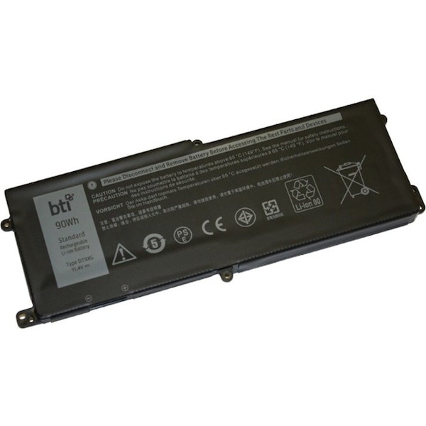 Battery Technology BTI Battery - For Notebook - Battery Rechargeable - 7894 mAh - 11.4 V DC DT9XG-BTI - main