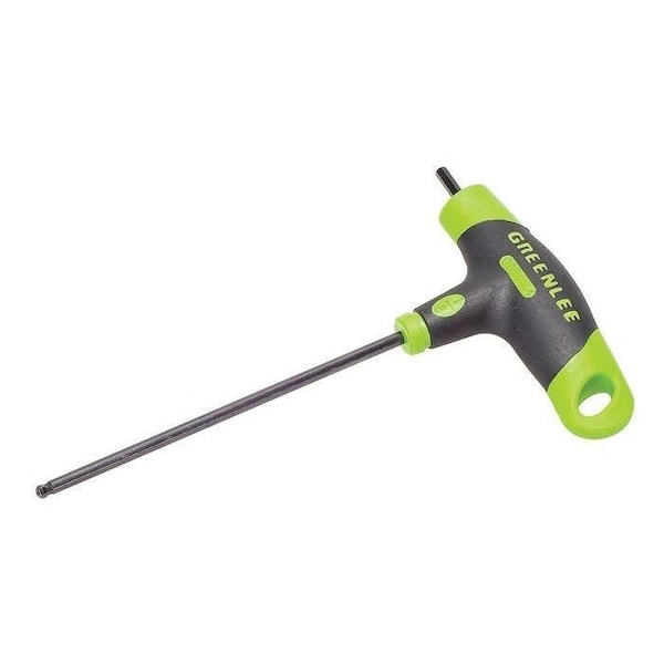 Greenlee SAE Plain Ball Hex Key Hex Key, 1/8" Tip Size, 4 5/64 in Long, 1 11/16 in Short 0254-44 - main