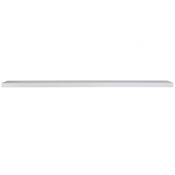 Homeroots 75in White Wooden Wall Mounted Floating Shelf 400828 - main