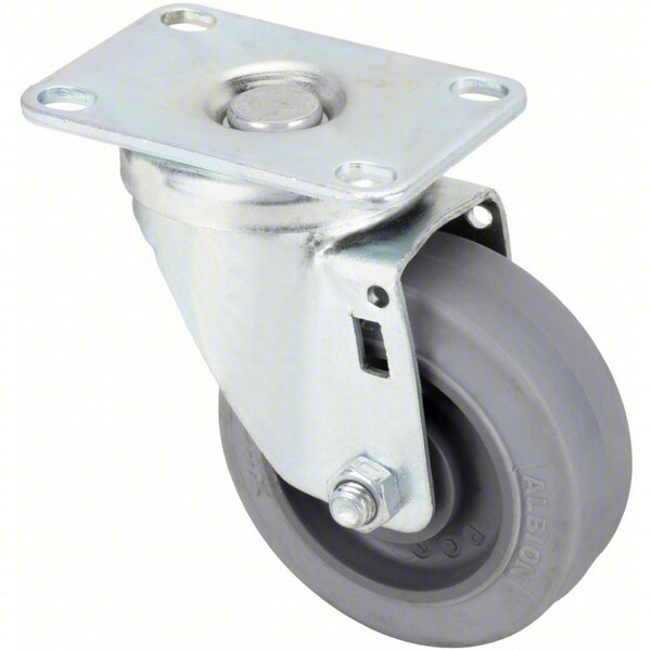 Zoro Select Swivel Plate Caster, 250 lb., Steel P12KS-PRP030K-12 - main