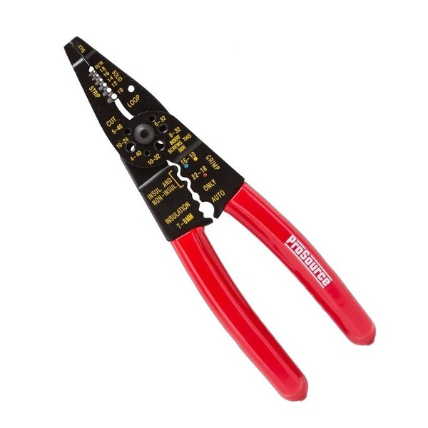 Prosource Wire Stripper, 10 to 22 AWG Wire, 10 to 22 AWG Stripping, 10 to 22 AWG Cutting Capacity, 8 in OAL CP-C8153L - main