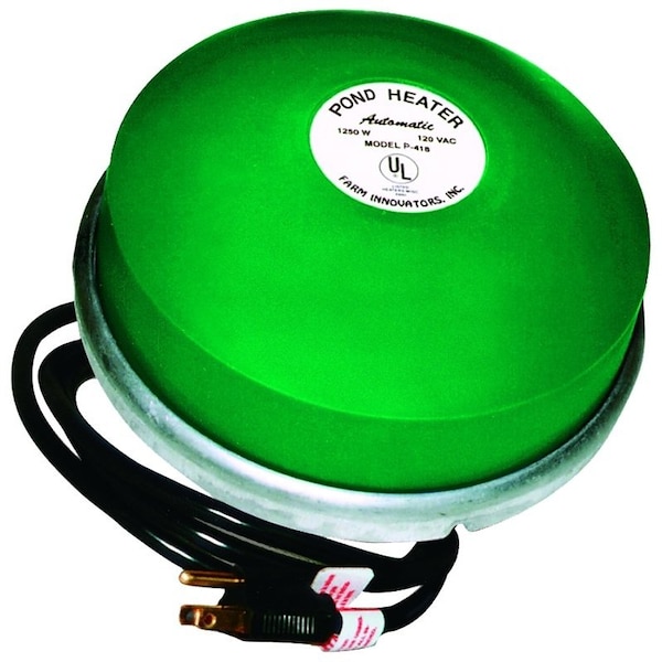 Farm Innovators Ice Chaser Pond De-Icer, 50 To 60 Gal Tank, 10 Ft L Cord, 1250 W P-418 - main