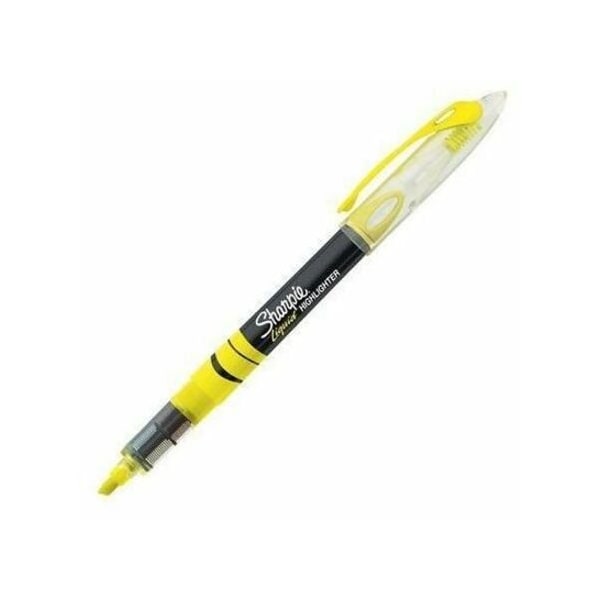 Sharpie Liquid Highlighter, Chisel Point, Fluorescent Yellow 12PK SAN1754463 - main