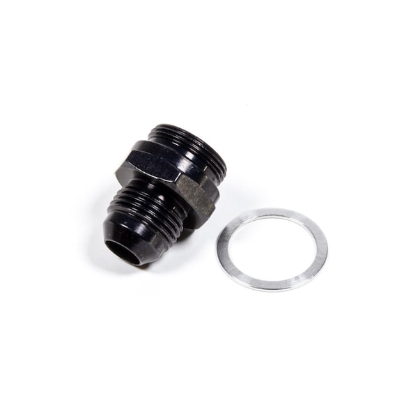 Geared2Golf 491948-BL 0.88 x -8 AN 20 Carb Adapter Fitting, Black GE3652783 - main