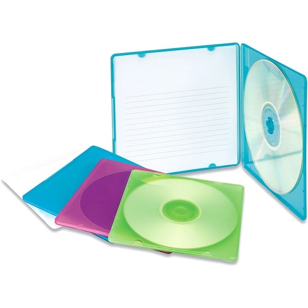 Innovera Optical Disc Case - Polypropylene, Plastic - Assorted, Translucent - 1 CD/DVD IVR81910*** - main