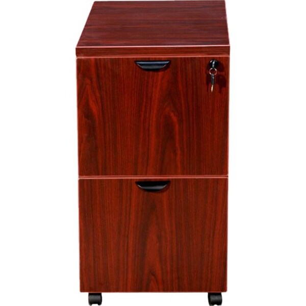 Boss Mobile Pedestal, File/File Mahogany, 16"x22"x29.5"H N149-M - main