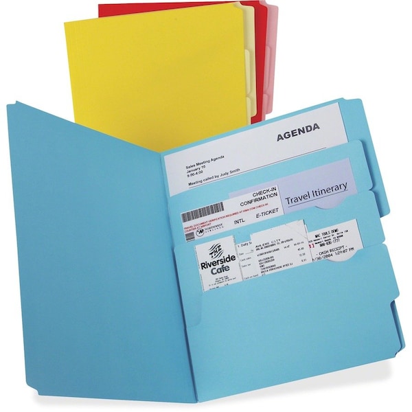 Tops Products Pendaflex, DIVIDE IT UP FILE FOLDERS, 1/2-CUT TABS, LETTER SIZE, ASSORTED, 12PK 10773 - main