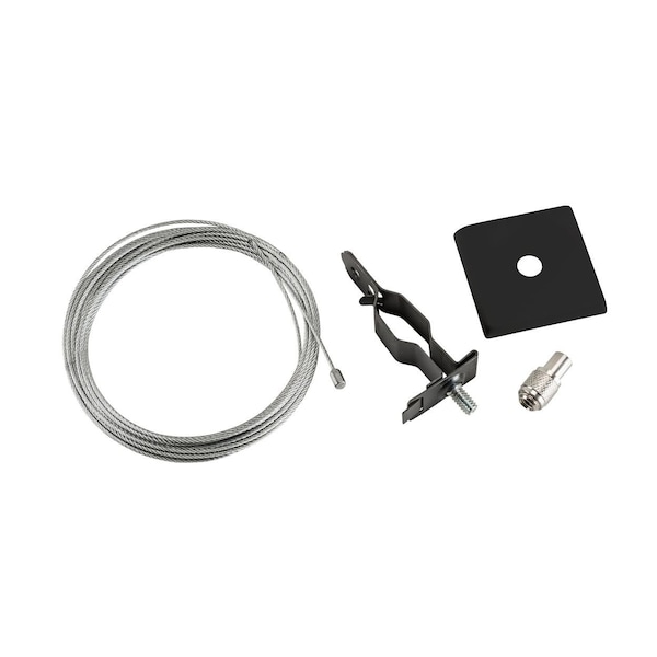 Keystone Canopy Cover Non-Feed Kit, T-Bar Mount | 2" Square | Black KT-LALED-2SC-2-NF-KIT-B - main