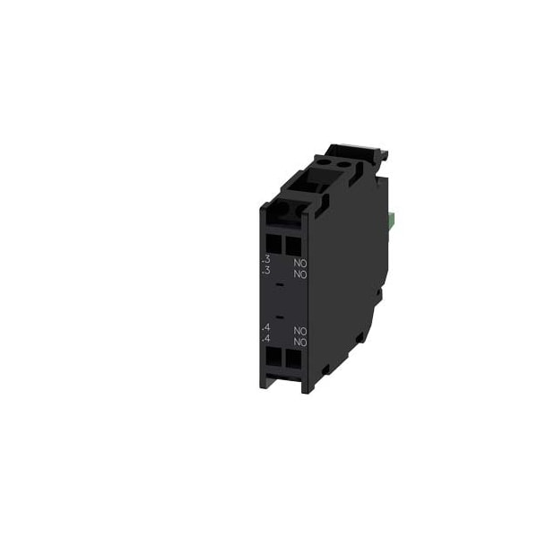 Siemens Contact module with 2 contact elements, 2 NO, gold-plated 3SU1400-1AA10-3NA0-ZY19 - main