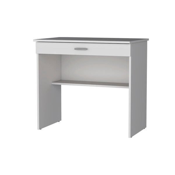Homeroots 32" White Wood Computer Desk 553547 - main