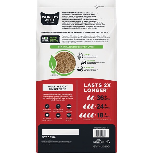 Kent Worlds Best Cat Litter 8 Lb. Cat Litter 8031 - main