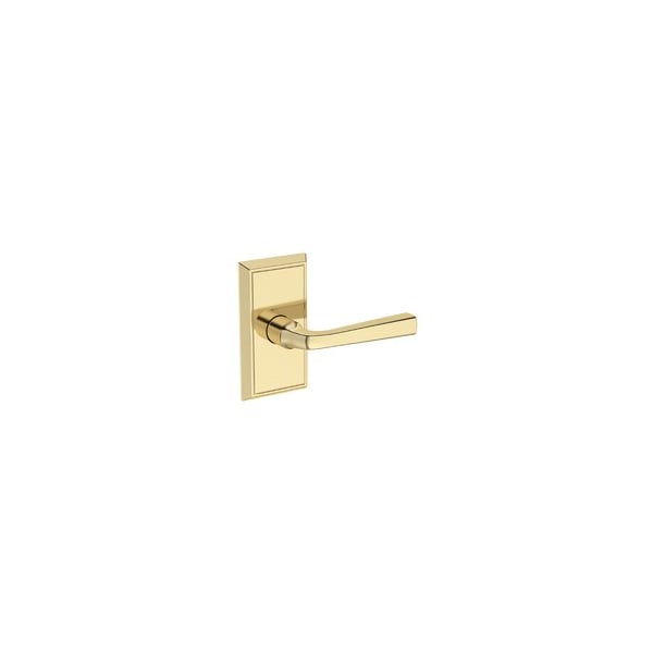 Baldwin Residential Door Levers Passage Right Hand Non-Lacquered Brass PSKINHFR031 - main