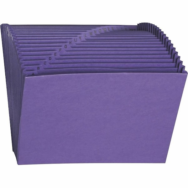 Smead Letter Recycled Expanding File, Purple SMD70721 - main